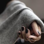 Палантин из кашемира «Серебряная дымка», вязаный — изображение 4